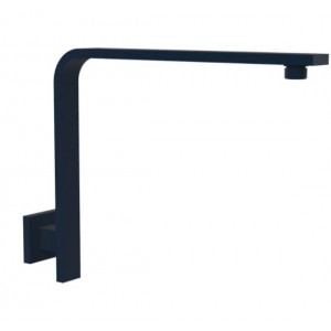 Rectangle Curved Matte Black Shower Arm